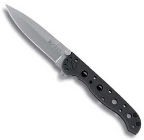 Columbia River M16-01S 3.06" Plain Stainless Steel Black Oxide Handle Folding