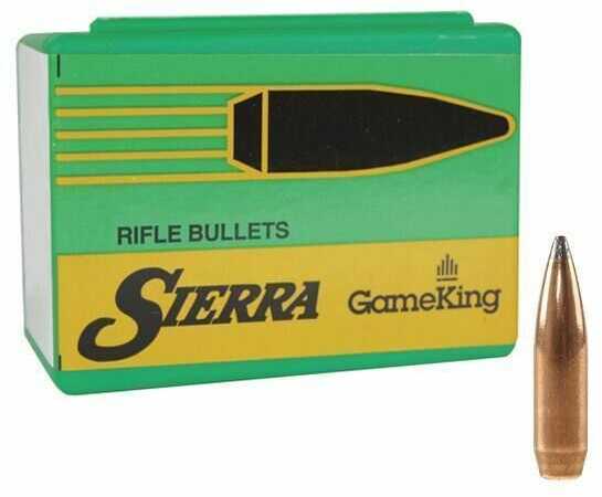 Sierra 338 Caliber .338 Diameter 250 Grain Spitzer Boat Tail Gameking 50 Count