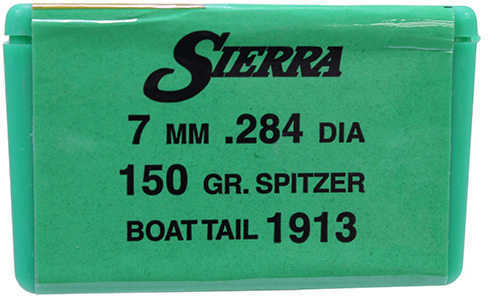 Sierra Gameking 7MM Caliber 150 Grain Boat Tail Spitzer 100/Box Md: 1913 Bullets