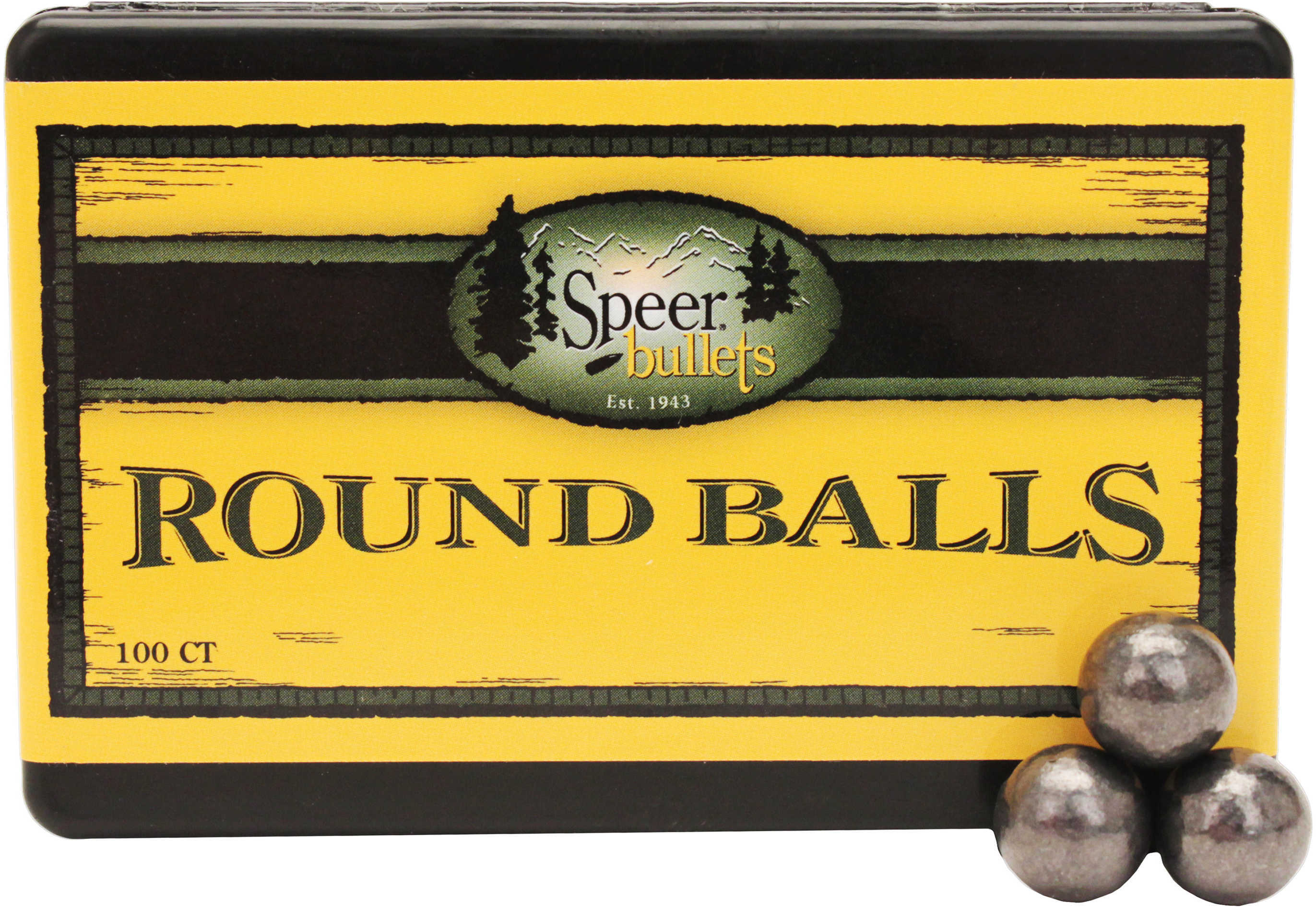 Speer Round Lead Balls 45 Caliber 144 Grain 100/Pack Md: 5137