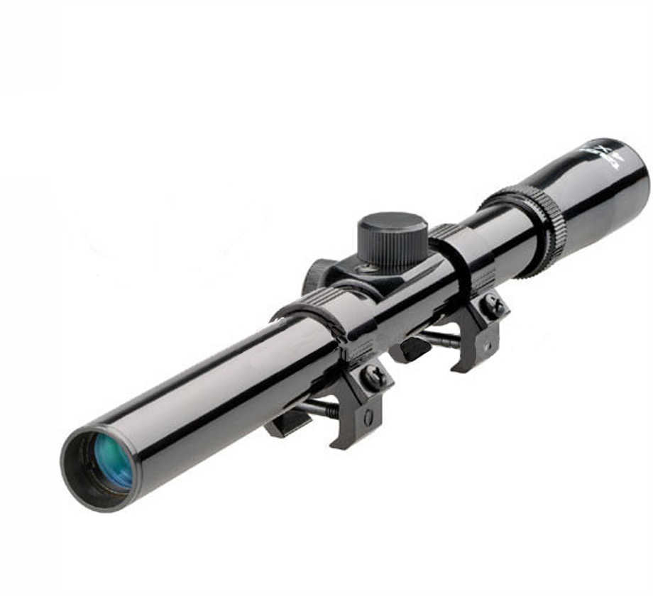 Tasco Rimfire 4X15 Scope With Rings/Crosshair Reticle & Gloss Finish Md: Rf4X15