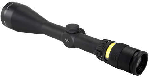 Trijicon 200022 AccuPoint 2.5-10x 56mm Obj 37.60-10.10 ft @ 100 yds FOV 30mm Tube Black Finish Illuminated Amber Triangl