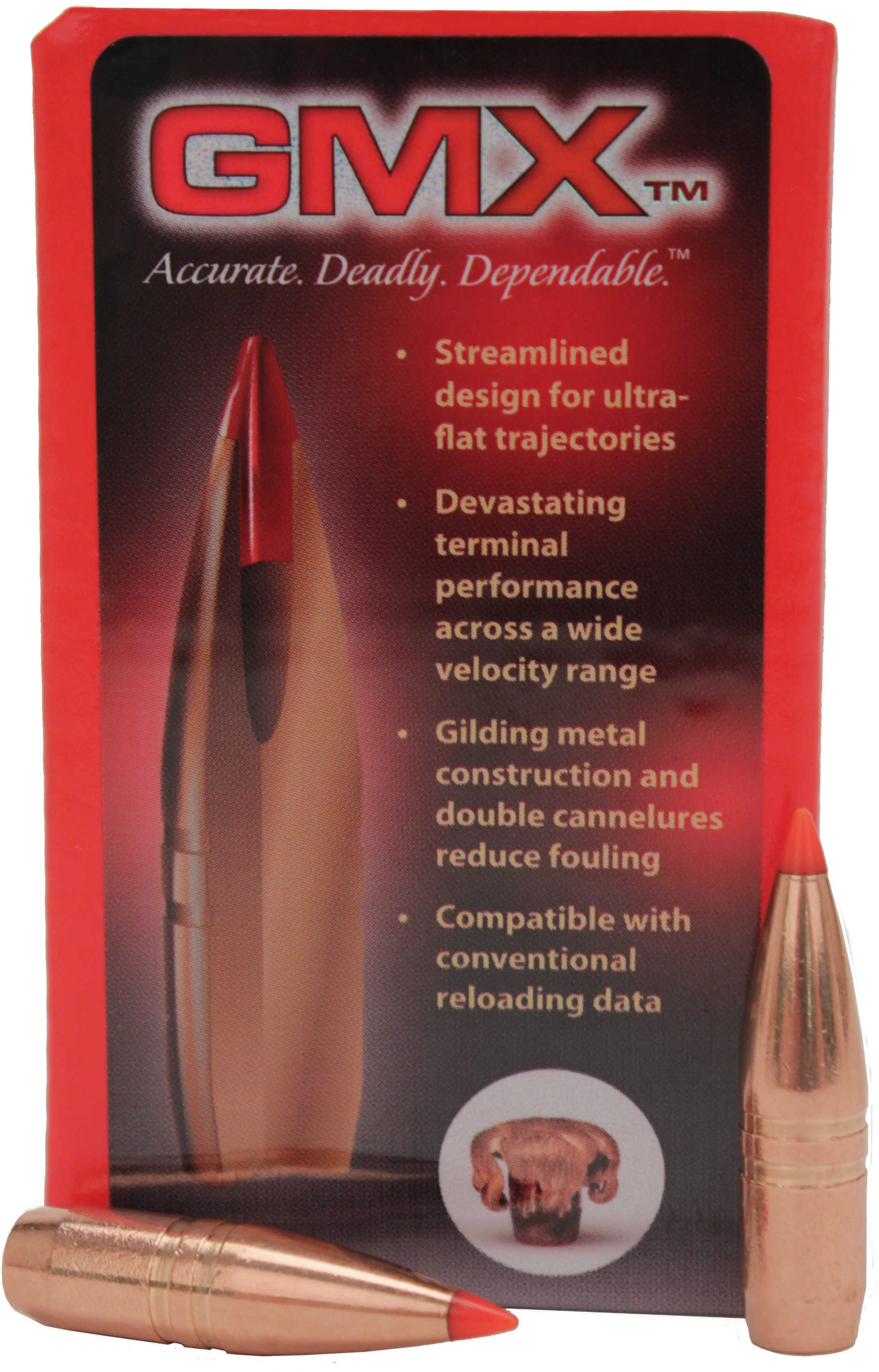 Hornady .338 Cal. 185 Grain Gliding Metal Expanding Bullets Md: 33270