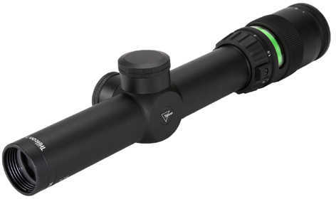 Trijicon 200057 AccuPoint 1-4x 24mm Obj 97.50-24.20 ft @ 100 yds FOV 30mm Tube Black Finish Illuminated Green Triangle P