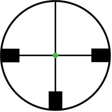 Trijicon 200054 AccuPoint 1-4x 24mm Obj 97.50-24.20 ft @ 100 yds FOV 30mm Tube Black Finish Illuminated German #4 Crossh