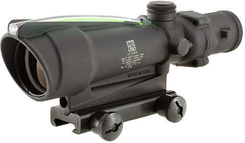 Trijicon 100163 ACOG 3.5x 35mm Obj 28.9 ft @ 100 yds FOV Black Matte Dual Illuminated Crosshair 223 Ballistic Green