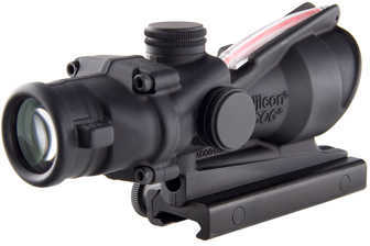 Trijicon 100219 ACOG 4x 32mm Obj 36.8 ft @ 100 yds FOV Black Matte Finish Dual Illuminated Horseshoe 223 Ballistic Red