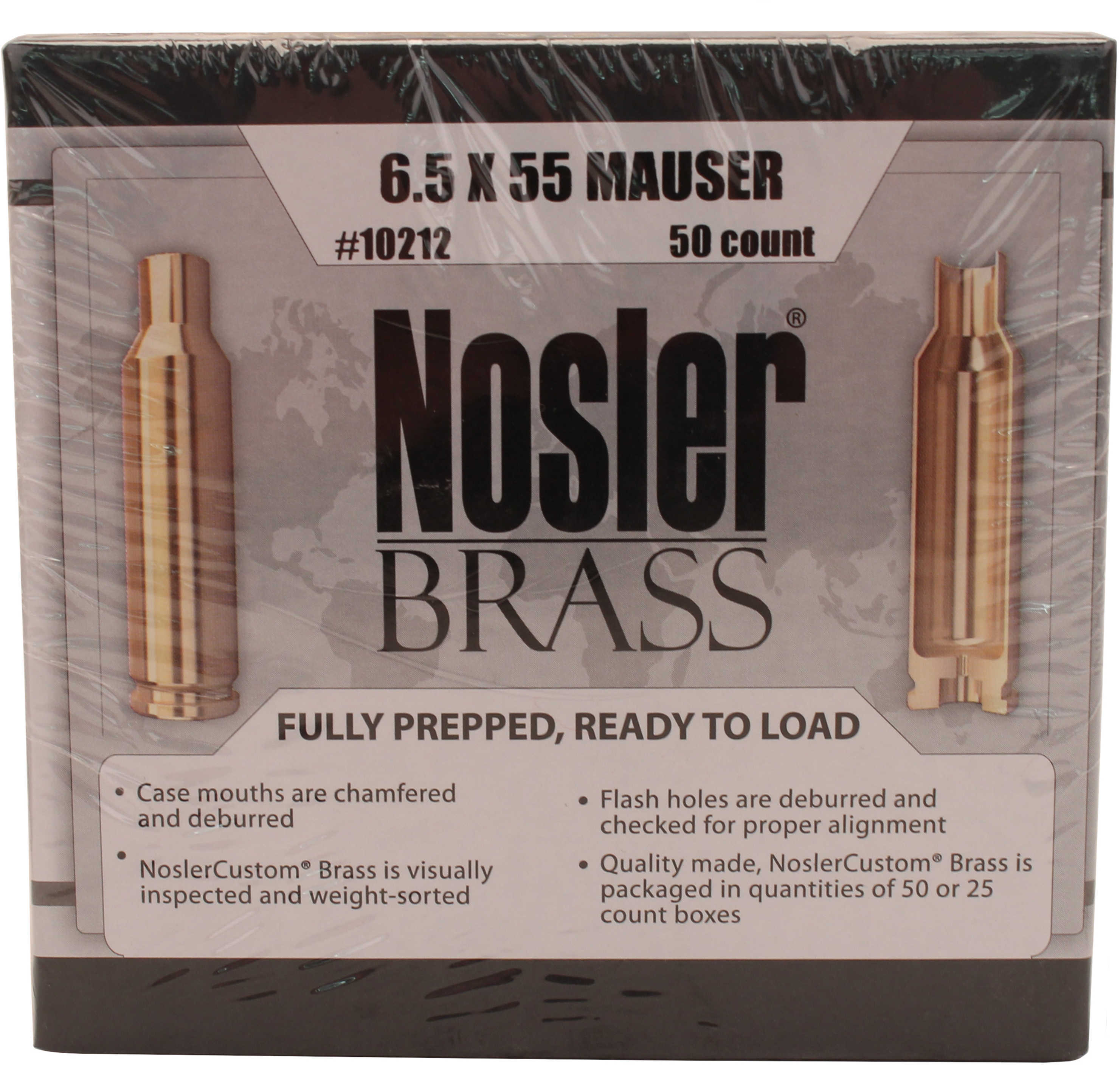 Nosler Brass 6.5X55 Mauser (Per 50) Md: 10212