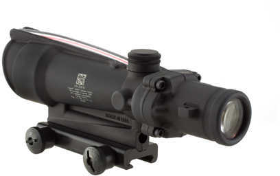 Trijicon 100153 ACOG 3.5x 35mm Obj 28.9 ft @ 100 yds FOV Black Matte Dual Illuminated Horseshoe 223 Ballistic Red