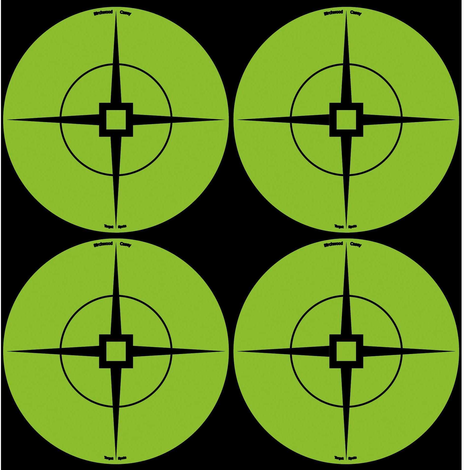 Birchwood Casey 33933 Target Spots Self-Adhesive Paper 3" Crosshair Green 40 Per Pack