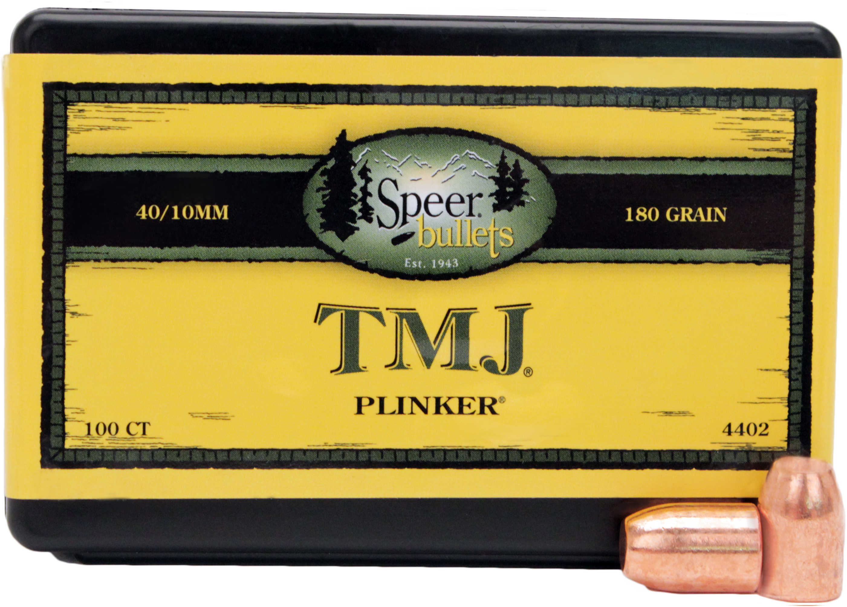 Speer Bullet 40 Caliber 180 Grains TMJ .400" 100/Box