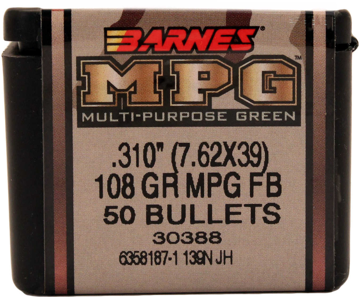 Barnes MUTLI-Purpose Green (Mpg) 7.62X39MM (0.310'') Bullets