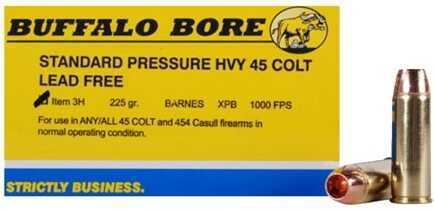 45 Colt 225 Grain Hollow Point 20 Rounds Buffalo Bore Ammunition