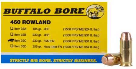 460 Rowland 230 Grain Full Metal Jacket 20 Rounds Buffalo Bore Ammunition