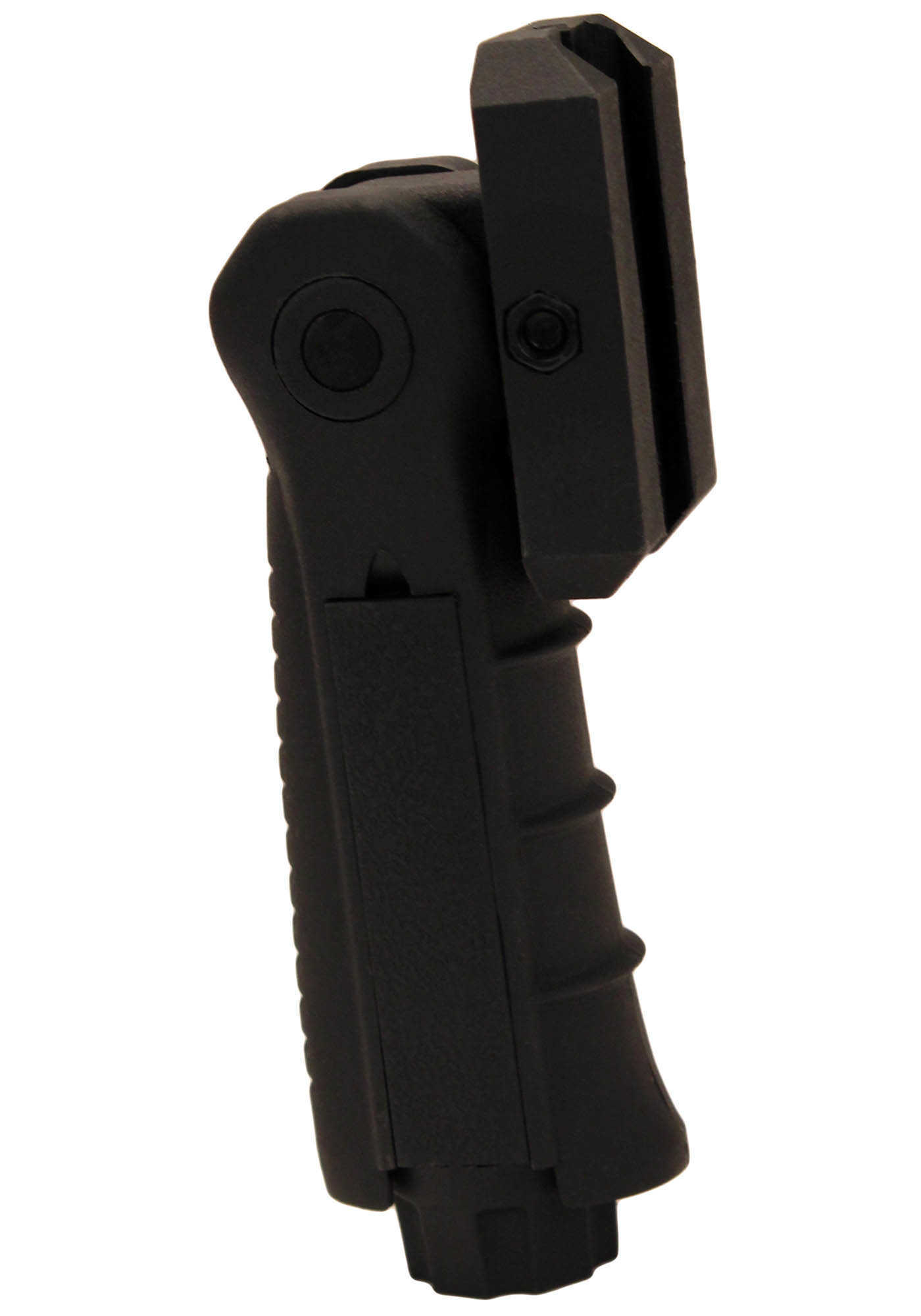 Leapers Inc. - UTG Model 4 Vertical Foregrip Black Ergonomic Ambidextrous 5-Position Foldable Picatinny Rb-FGR