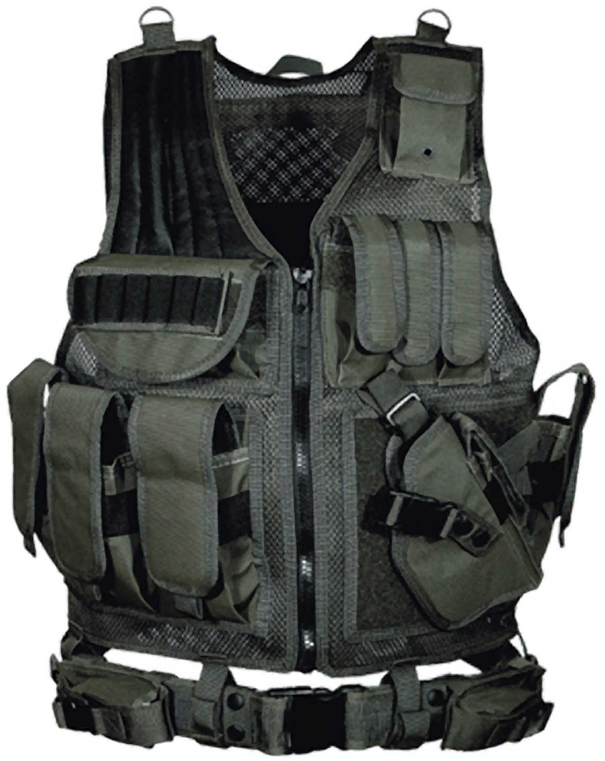 Leapers Inc. - UTG Vest Black 547 Law Enforcement Tactical Pvc-V547BT