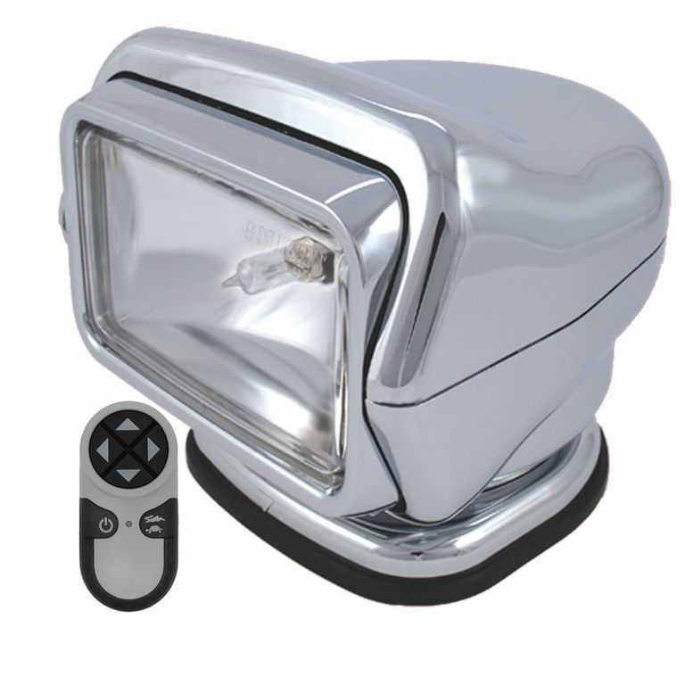 Golight HID Stryker Searchlight 12V w/ Wireless Handheld Remote - Chrome