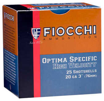 20 Gauge 3" Lead #5  1-1/4 oz 25 Rounds Fiocchi Shotgun Ammunition