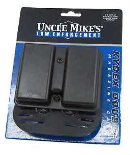 Uncle Mikes Kydex Double Mag Case Single Row Paddle Model Fits Belt Loops Up To 1.75" Or Can Be Clipped Over a waistban