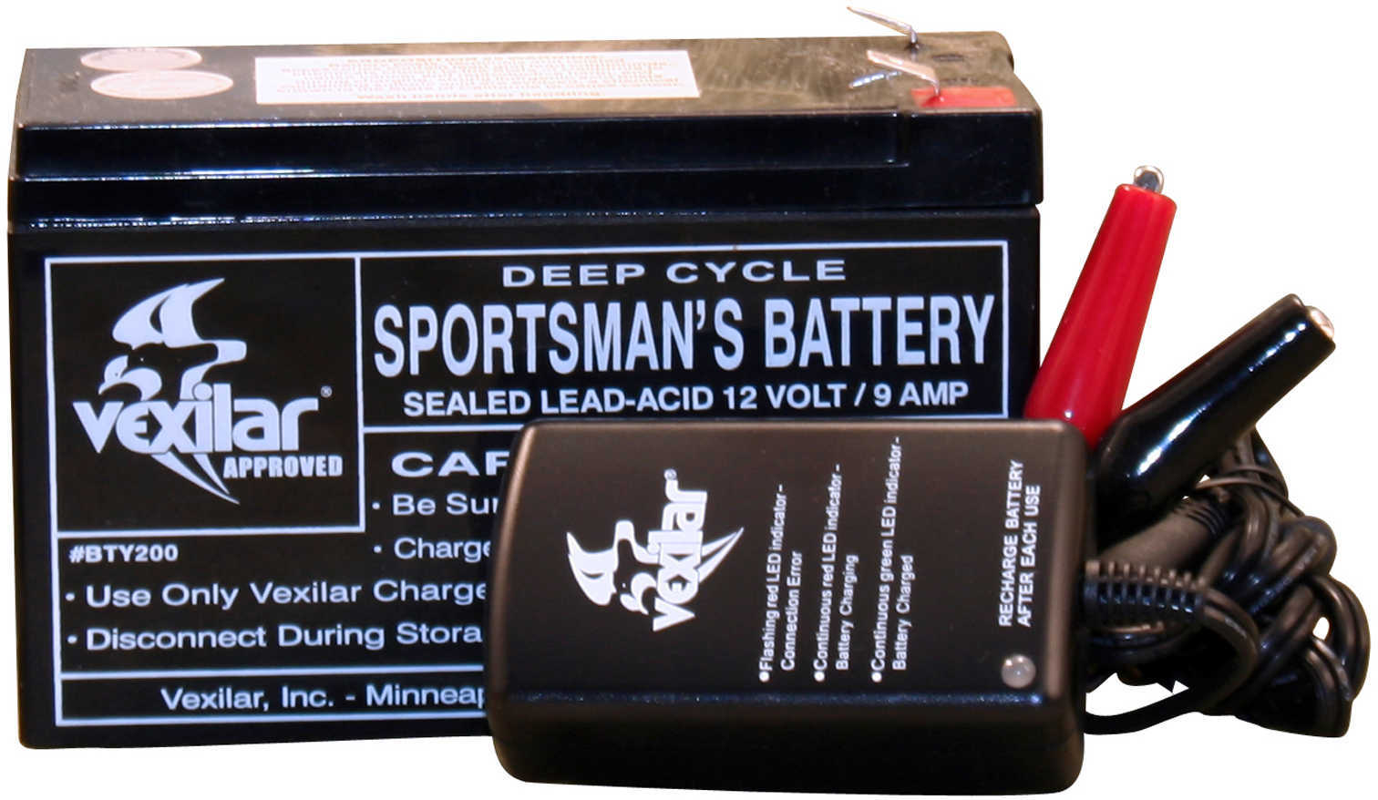 Vexilar 9 Amp Battery W/Charger V-120