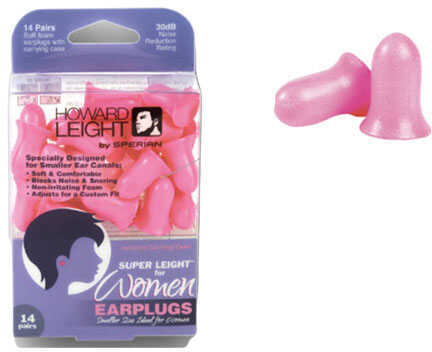 Howard Leight Super Ear Plug Foam Womens NRR 30 Pink R-01757