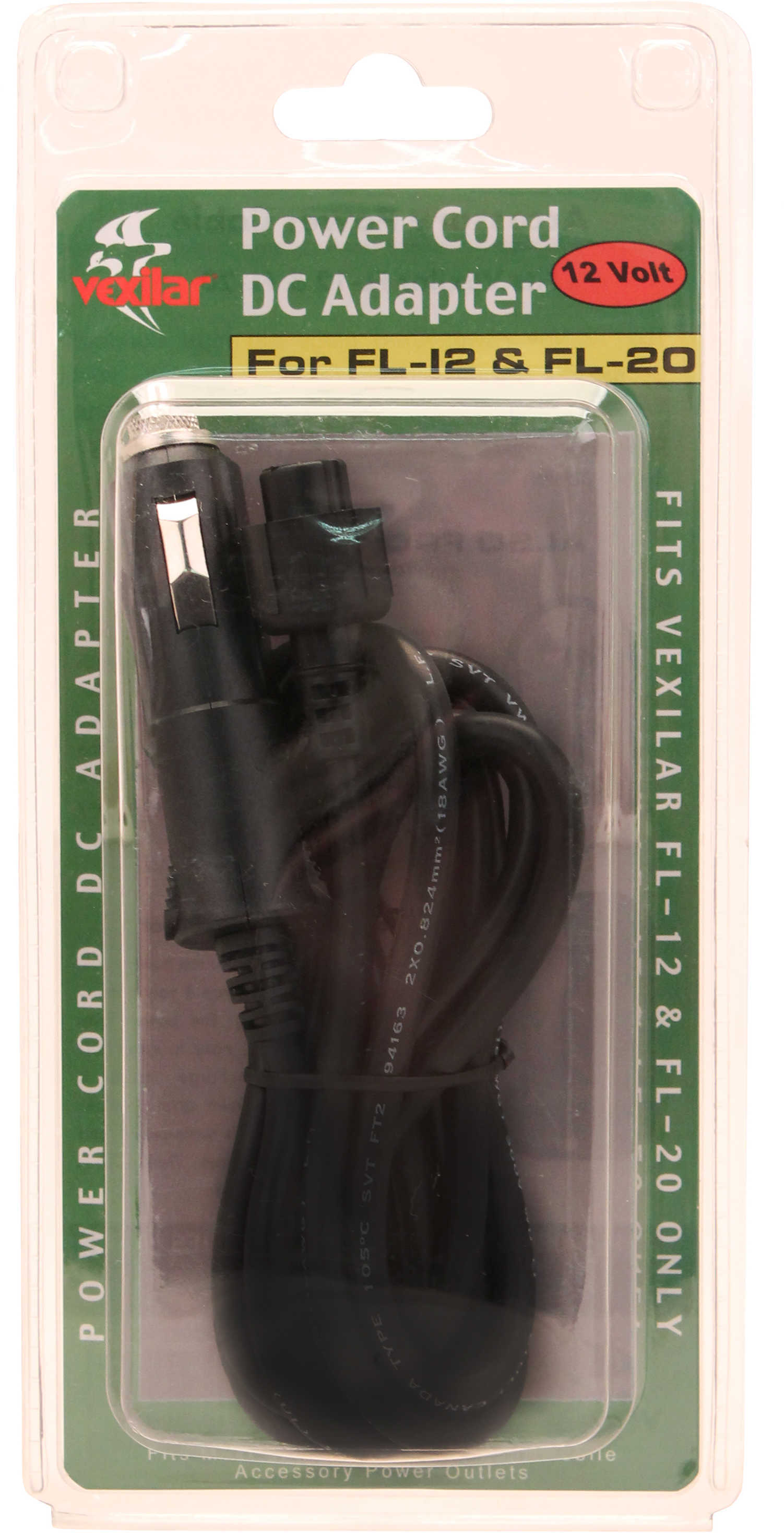 Vexilar 12Dc Power Cord Adapter Fl12/Fl20 PCDcA4