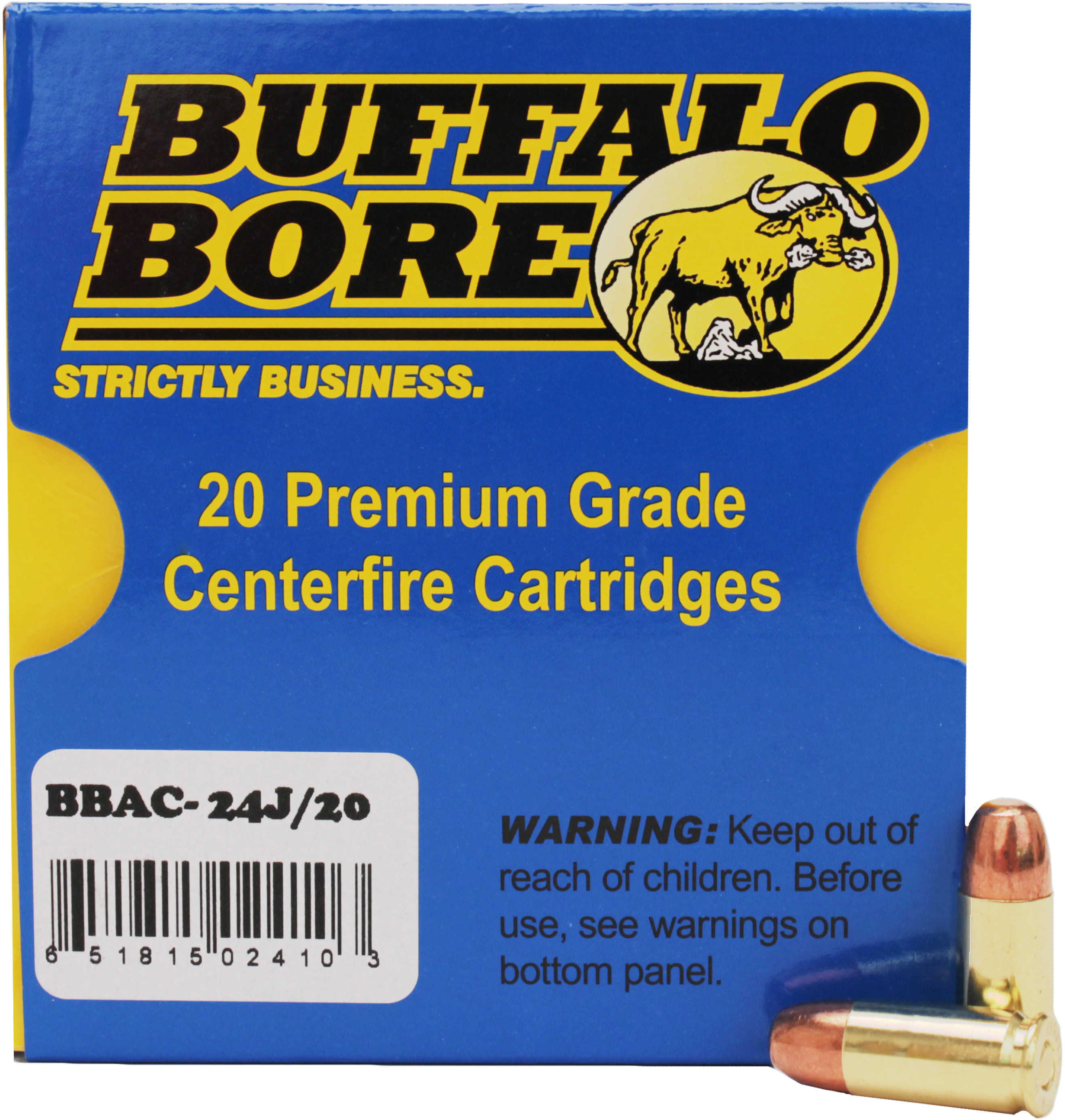 9mm Luger 147 Grain Full Metal Jacket 20 Rounds Buffalo Bore Ammunition