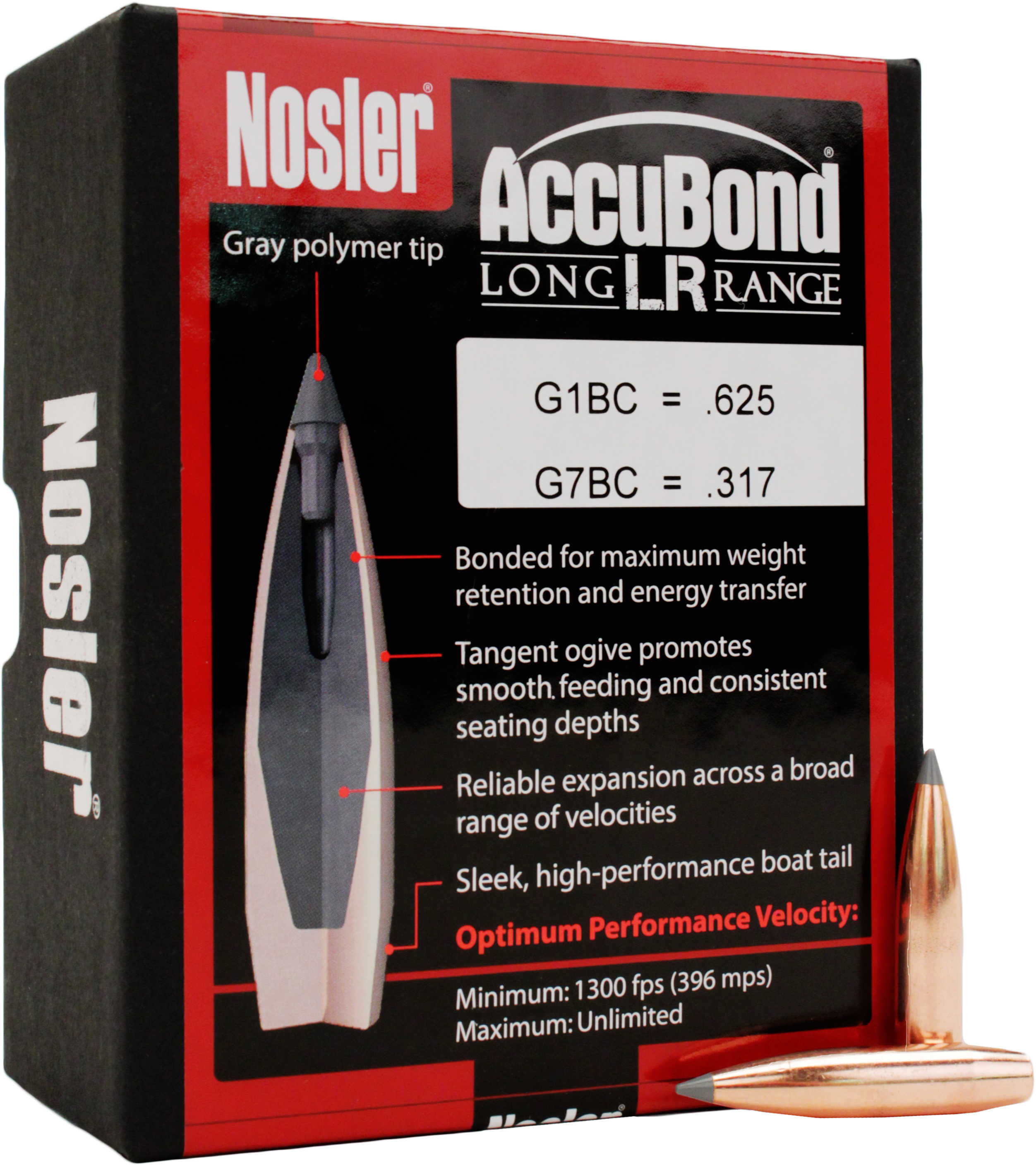 Nosler 58836 Accubond 270 Win (6.8mm .277) 150 Grains 100 Per Box