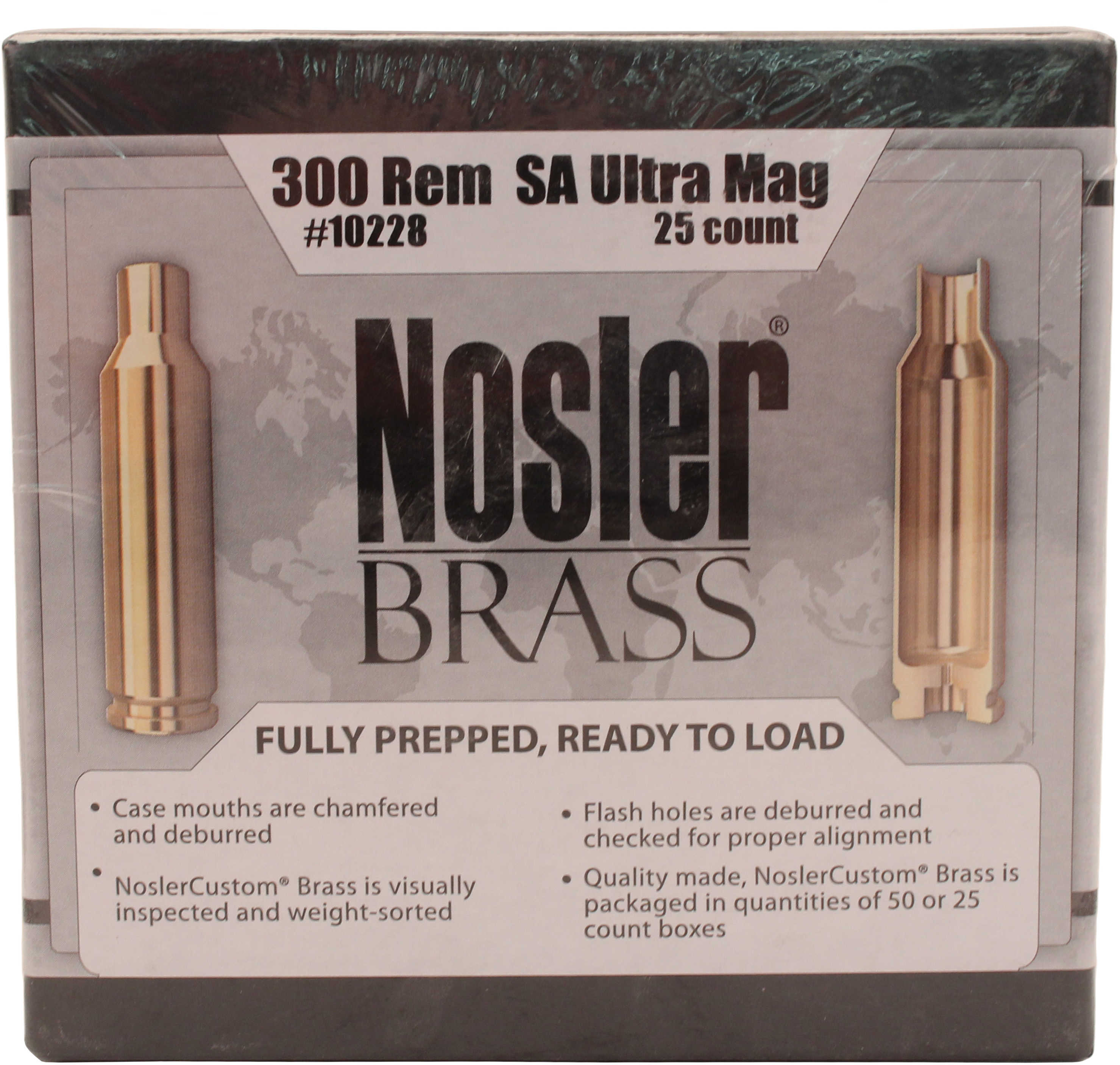 Nosler Brass 300Rem SAUM 25/Box