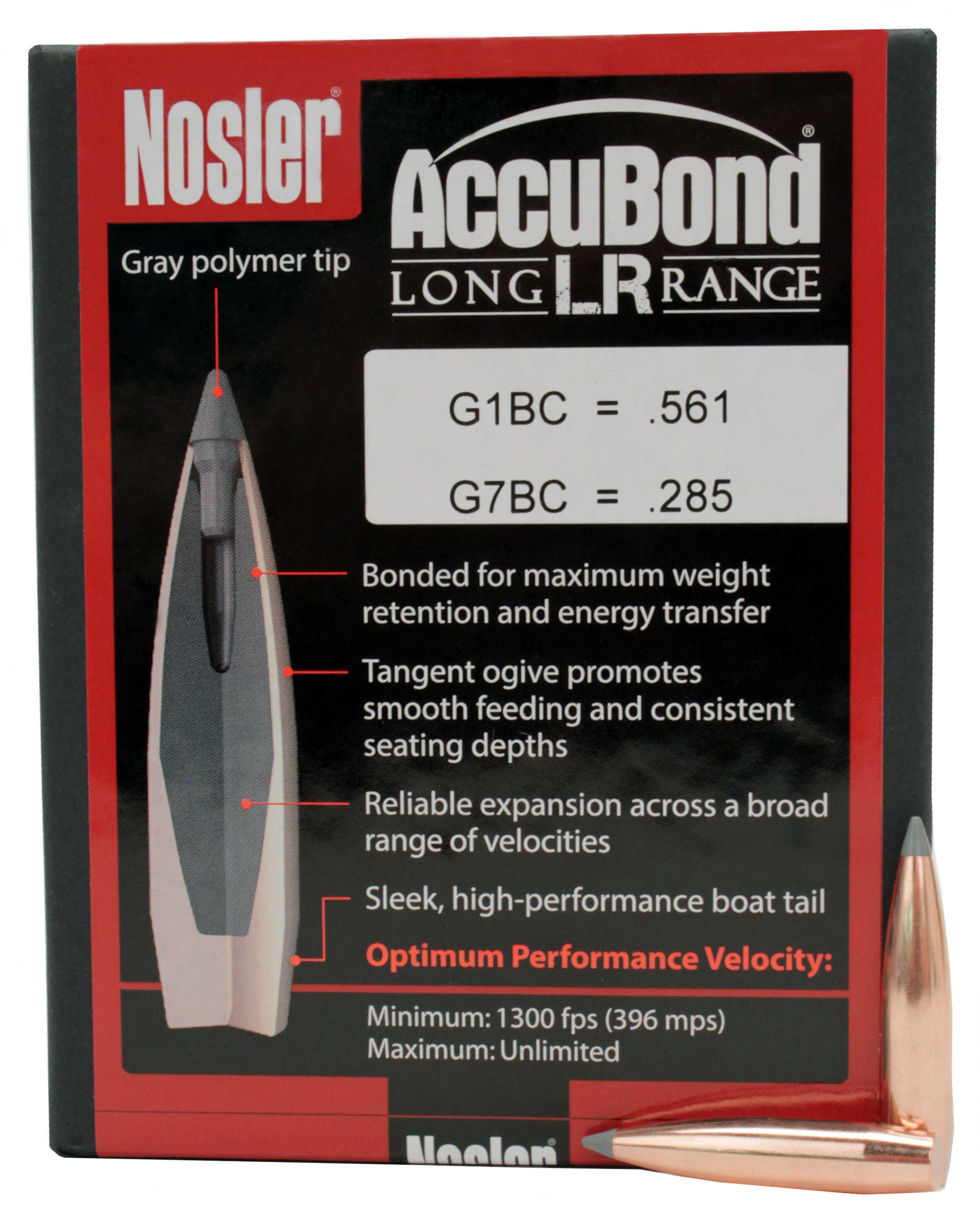 Nosler Accubond LR 6.5 129 Grains 100CT