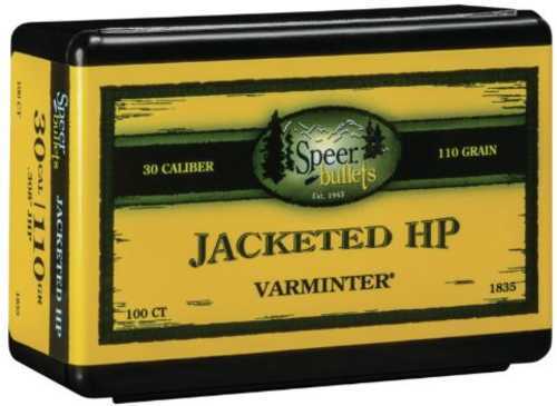 Speer Bullets 1835 Varmint 30 Caliber .308 110 GR Jacketed Hollow Point (JHP) 100 Box