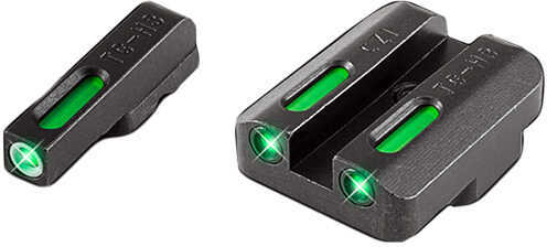 Truglo TG13CZ1PC Brite-Site TFX Pro Day/Night Sights CZ 75 Tritium/Fiber Optic Green w/Orange Outline Front U-Notch