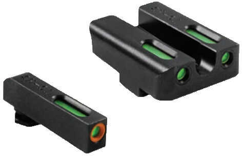 Truglo TG13SG2PC Brite-Site TFX Pro Day/Night Sights Sig Sauer with #6/#8 Tritium/Fiber Optic Green w/Orange Outline Fro