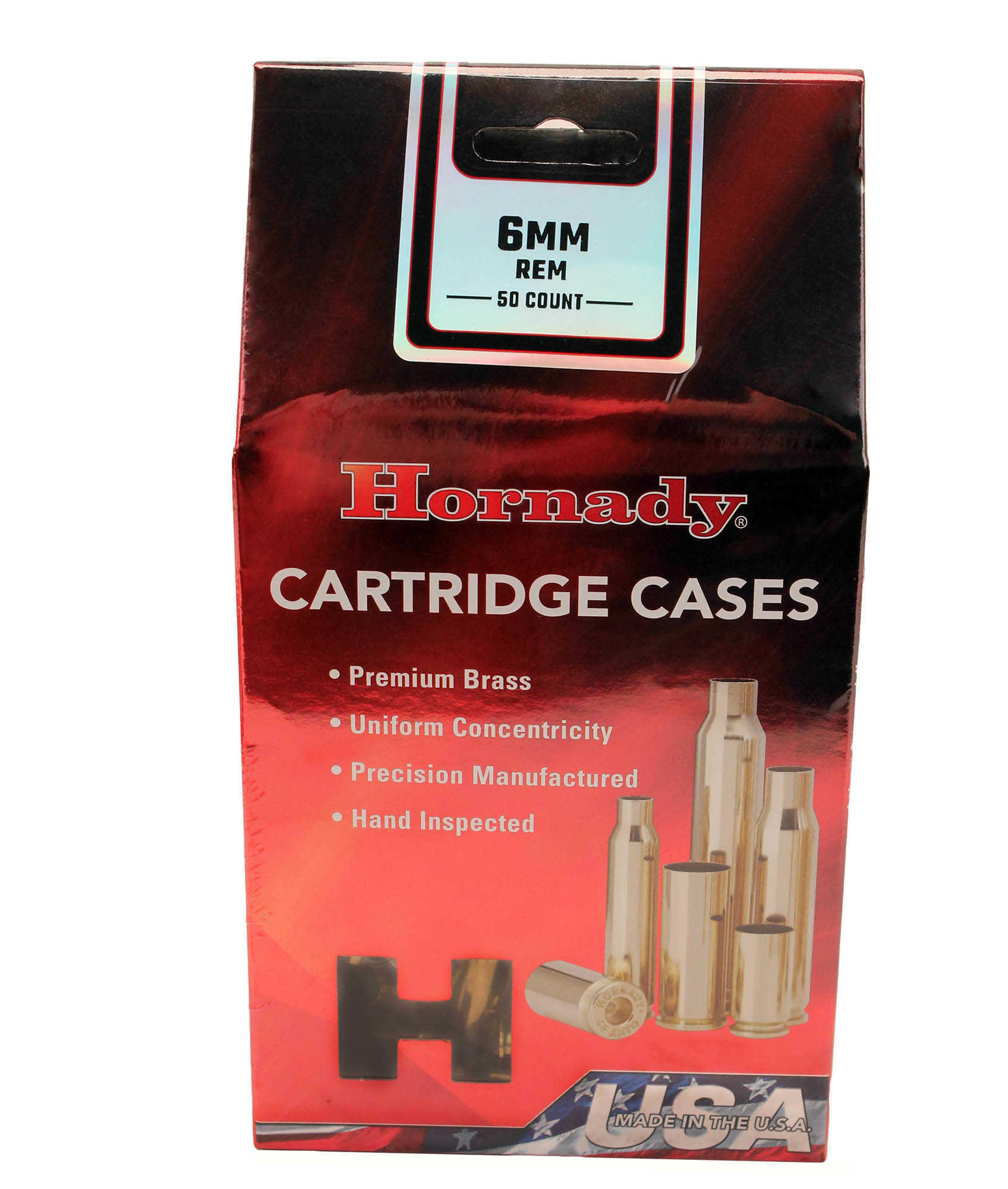 Hornady Unprimed Cases 6MM Rem 50 Pcs