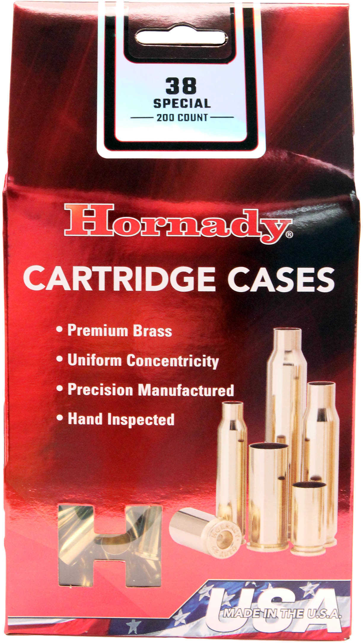 Hornady Unprimed Brass 38 Special (Per 200) Md: 8730