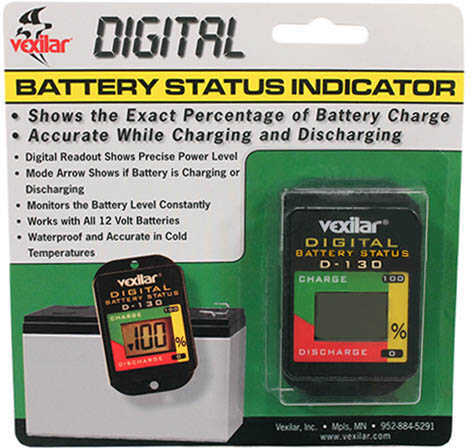 Vexilar Digital Battery Status Gauge