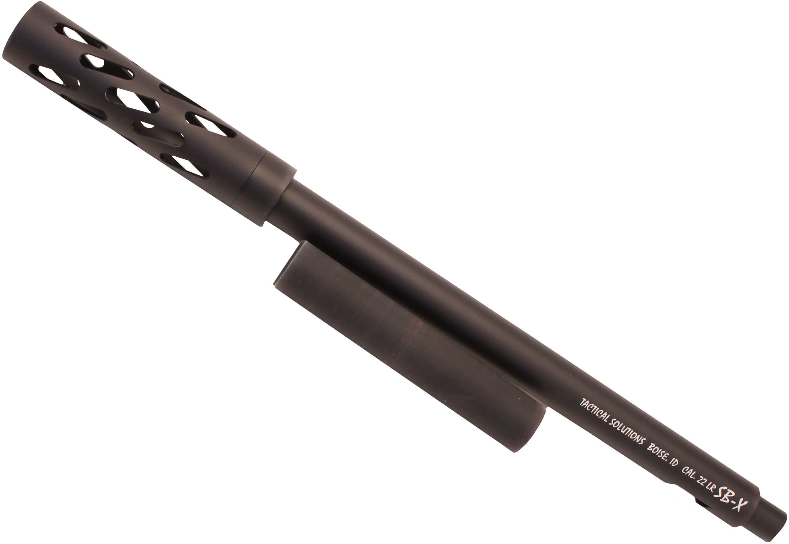 Tactical Solutions 1022SBXMB X-Ring SB-X Barrel with Suppressor 22 LR 16.5" Ruger 10/22, T/C R22 Aluminum Black