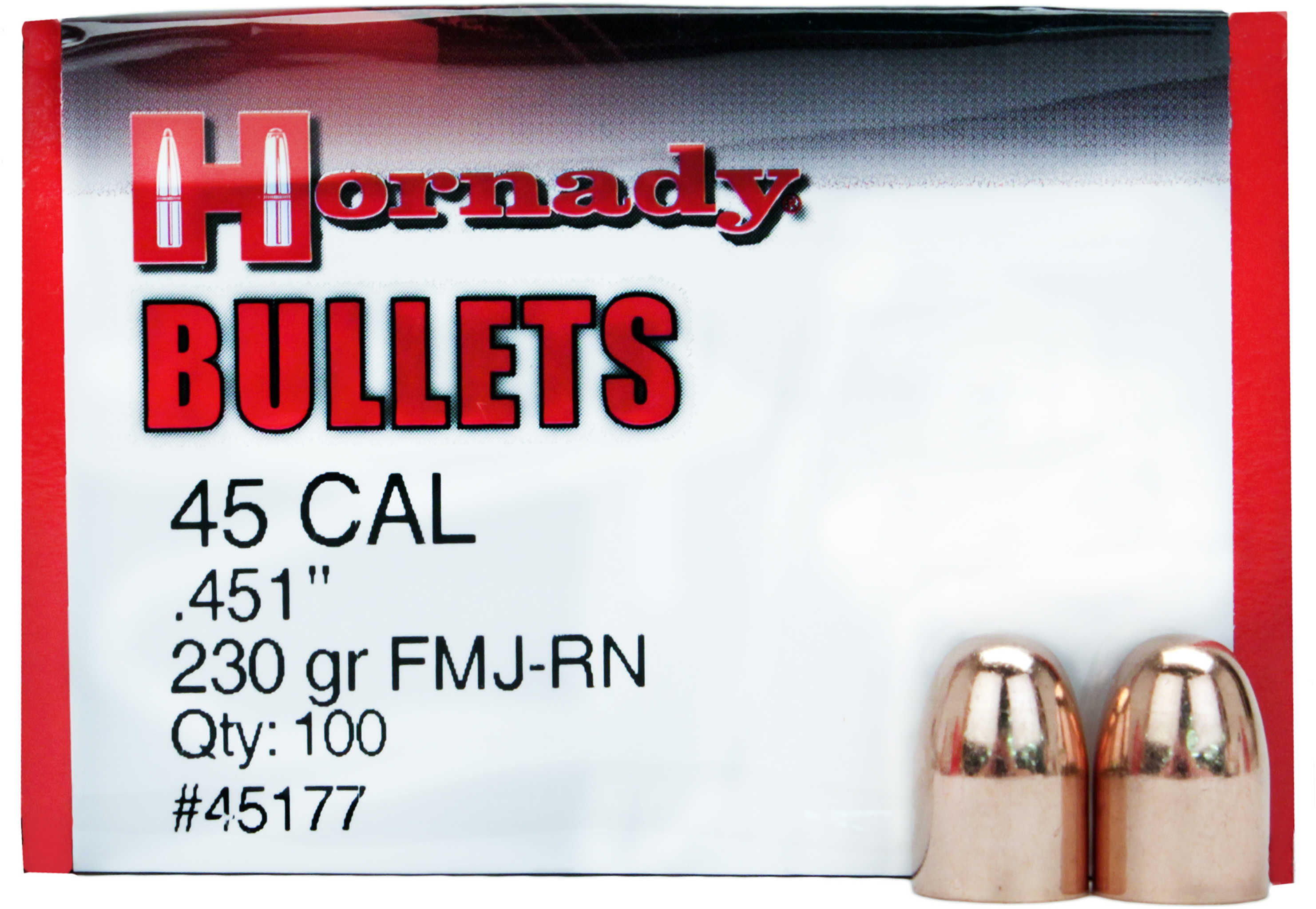 Hornady 45 Caliber .451 230 Grain FMJ-RN