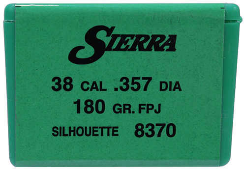 Sierra 38 Caliber .357 Diameter 180 Grain Full Profile Jacket Matchking 100 Count