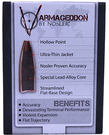 Nosler 17 Caliber 20 Grains FBHP Varmageddon 100/Bx