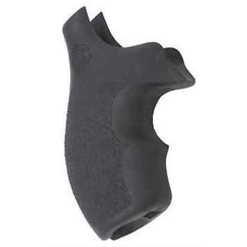 Hogue 61000 Rubber Bantam with Finger Grooves Grip S&W J Frame w/Round Butt Black