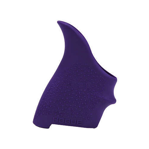 Hogue 18406 HandAll Beavertail Grip Sleeve Fits S&W Shield 9; Ruger LC9; for Glock 26 Textured Rubber Purple