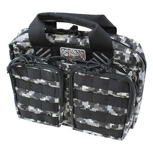 GPS Bags GPST1315PCG Tactical Quad +2 Gray Digital 1000D Polyester With YKK Lockable Zippers, 8 Mag Pockets, 2 Ammo Fron