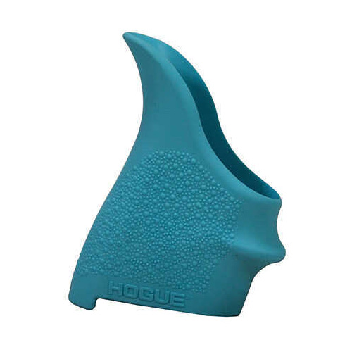 Hogue 18204 HandAll Beavertail Grip Sleeve Fits Glock 42/43 Textured Rubber Aqua Blue