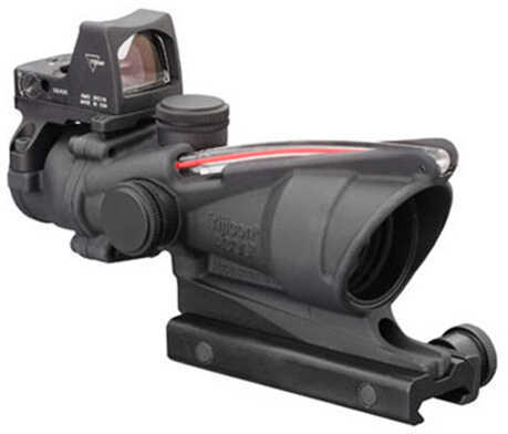 Trijicon 100550 ACOG with RMR Type 2 4x 32mm Obj 36.8 ft @ 100 yds FOV Black Finish Dual Illuminated Crosshair 223 Balli