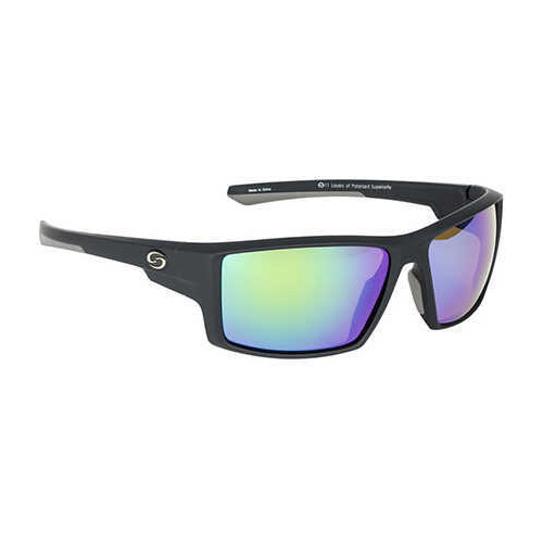 SK S11 POLRIZD GLASSES BLK/MIR. GRN