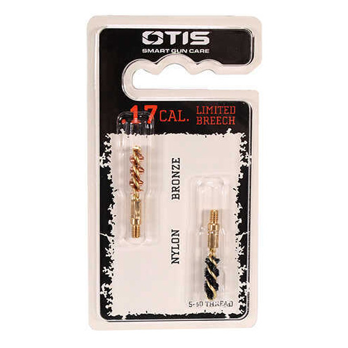 Otis FG317Nb Bore Brush Set 17 Cal 5-40 Thread 1" Long Bronze/Nylon 2 Per Pkg