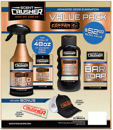 SCENTCRUSHER Field Spray Value Pack W/Free Hat & Decal