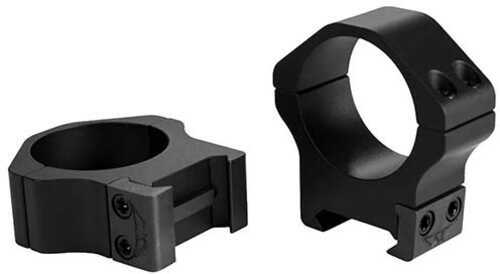 Warne 500M Maxima Horizontal Ring Set 1" Diam Low Steel Black Matte