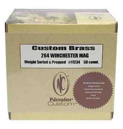 Nosler Custom Unprimed Brass For 264 Winchester 50 Per Box Md: 11234